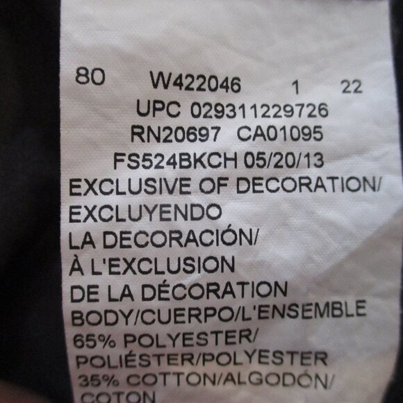 Dickies FS524 Women's Industrial Short-Sleeve Color Block Shirt in Black/Charcoa - Picture 7 of 7